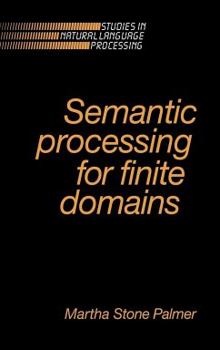 Semantic Processing for Finite Domains - Palmer, Martha Stone