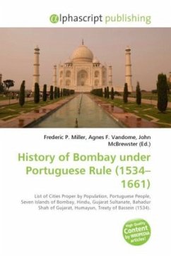 Cover History of Bombay under Portuguese Rule (1534 - 1661 )