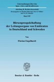 Börsenprospekthaftung der Leitungsorgane von Emittenten in Deutschland und Schweden