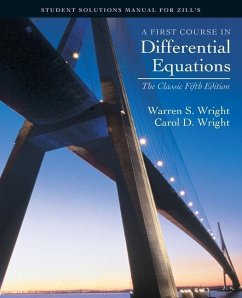 Student Solutions Manual for Zill'sfirst Course in Differential Equations: The Classic Fifth Edition - Wright, S.