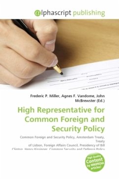 High Representative for Common Foreign and Security Policy