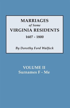 Marriages of Some Virginia Residents, Vol. II