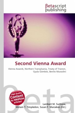 Second Vienna Award - Herausgegeben von Surhone, Lambert M. Timpledon, Miriam T. Marseken, Susan F.