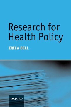Research for Health Policy - Bell, Erica