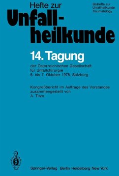 Cover 14. Tagung der Österreichischen Gesellschaft für Unfallchirurgie