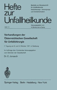 Verhandlungen der Österreichischen Gesellschaft für Unfallchirurgie