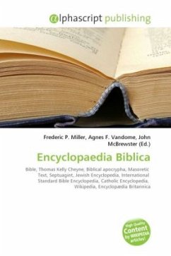 Encyclopaedia Biblica Encyclopaedia Biblica