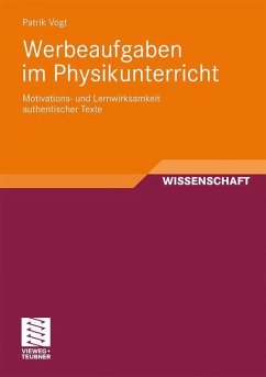 Werbeaufgaben im Physikunterricht - Vogt, Patrik