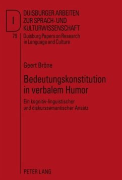Bedeutungskonstitution in verbalem Humor - Brône, Geert