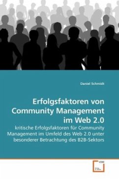 Erfolgsfaktoren von Community Management im Web 2.0 - Schmidt, Daniel