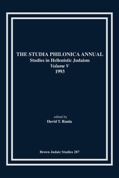 The Studia Philonica Annual V, 1993