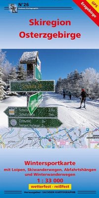 Wintersportkarte Skiregion Osterzgebirge