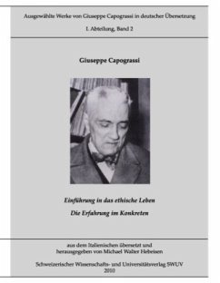 Ausgewählte Werke von Giuseppe Capograssi in deutscher Übersetzung - Capograssi, Giuseppe