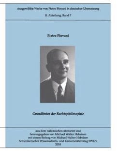 Ausgewählte Werke von Pietro Piovani in deutscher Übersetzung - Piovani, Pietro;Hebeisen, Michael W
