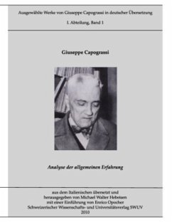 Ausgewählte Werke von Giuseppe Capograssi in deutscher Übersetzung