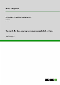 Das iranische Nuklearprogramm aus neorealistischer Sicht - Zolfagharieh, Mehran