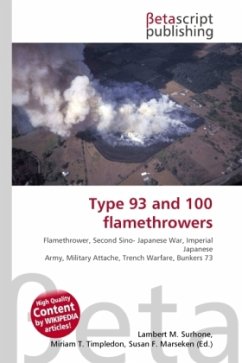 Type 93 and 100 flamethrowers