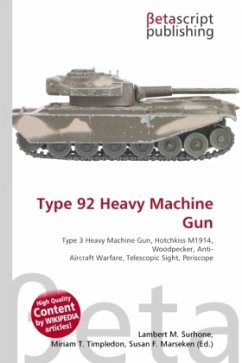 Type 92 Heavy Machine Gun - englisches Buch - bücher.de