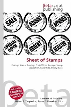 Cover Sheet of Stamps