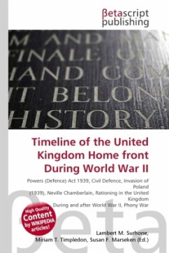 Timeline of the United Kingdom Home front During World War II