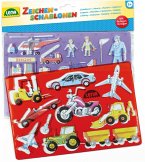 LENA® 65773 - Malset, 2er Zeichenschablonen Set Fahrzeugen und Personen Motiven LENA® 65773 - Malset, 2er Zeichenschablonen Set Fahrzeugen und Personen Motiven