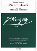 Pia De' Tolomei Ricordi Opera Vocal Score Series