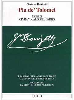 Pia De' Tolomei Ricordi Opera Vocal Score Series