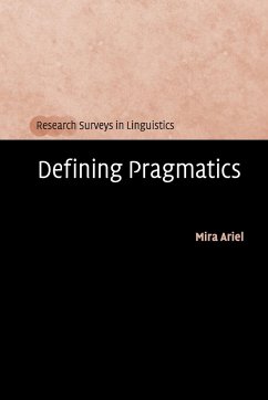 Defining Pragmatics - Ariel, Mira