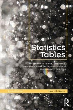 Statistics Tables - Neave, Henry R