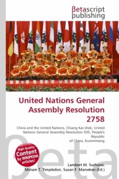 United Nations General Assembly Resolution 2758