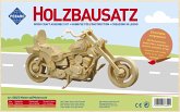 PEBARO 868/2 - Holzbausatz Motorrad, 96 Teile, Holzkonstruktion zum Zusammenstecken