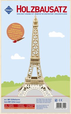 Cover PEBARO 881 - Holzbausatz Eiffelturm, 52 Teile, Holzkonstruktion zum Zusammenstecken