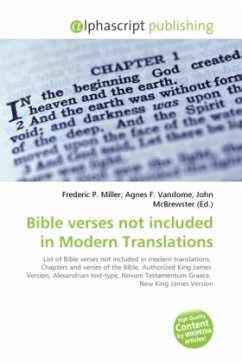 Bible verses not included in Modern Translations