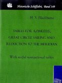 Tables for azimuths, great circle sailing and reduction to the meridian