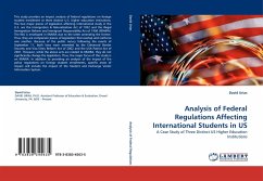 Analysis of Federal Regulations Affecting International Students in US - Urias, David