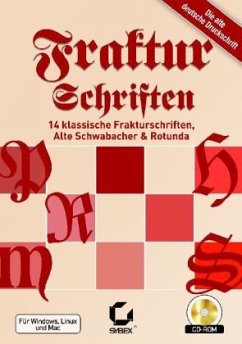 Cover Fraktur-Schriften F. Pc, Mac &