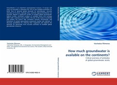 How much groundwater is available on the continents?