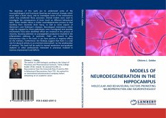 MODELS OF NEURODEGENERATION IN THE HIPPOCAMPUS - Gobbo, Oliviero L.