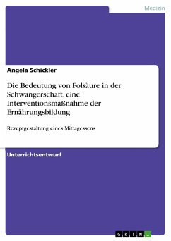 Die Bedeutung von Folsäure in der Schwangerschaft, eine Interventionsmaßnahme der Ernährungsbildung - Schickler, Angela