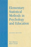 Elementary Statistical Methods in Psychology and Education