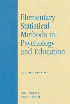 Elementary Statistical Methods in Psychology and Education - Blommers, Paul J.; Forsyth, Robert A.