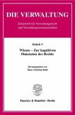 Die Verwaltung. Beiheft 09. Wissen - Zur kognitiven Dimension des Rechts