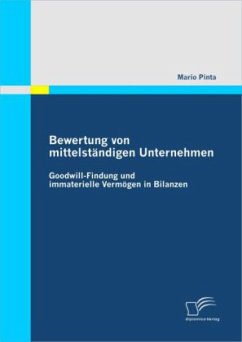 Bewertung von mittelständigen Unternehmen: Goodwill-Findung und immaterielle Vermögen in Bilanzen - Pinta, Mario