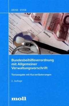 Cover Bundesbeihilfeverordnung (BBhV) mit Allgemeiner Verwaltungsvorschrift