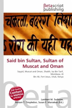 Said bin Sultan, Sultan of Muscat and Oman