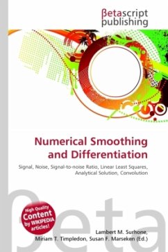 Numerical Smoothing and Differentiation Numerical Smoothing and Differentiation