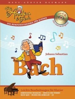 Bach, leichte Bearbeitungen für Klavier, m. Audio-CD - Bach, Johann Sebastian