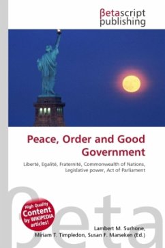 Peace, Order and Good Government