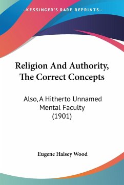 Cover Religion And Authority, The Correct Concepts