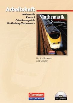 Cover 5. Schuljahr, Arbeitsheft m. CD-ROM / Mathematik Sekundarstufe I, Orientierungsstufe Mecklenburg-Vorpommern, Neubearbeitung